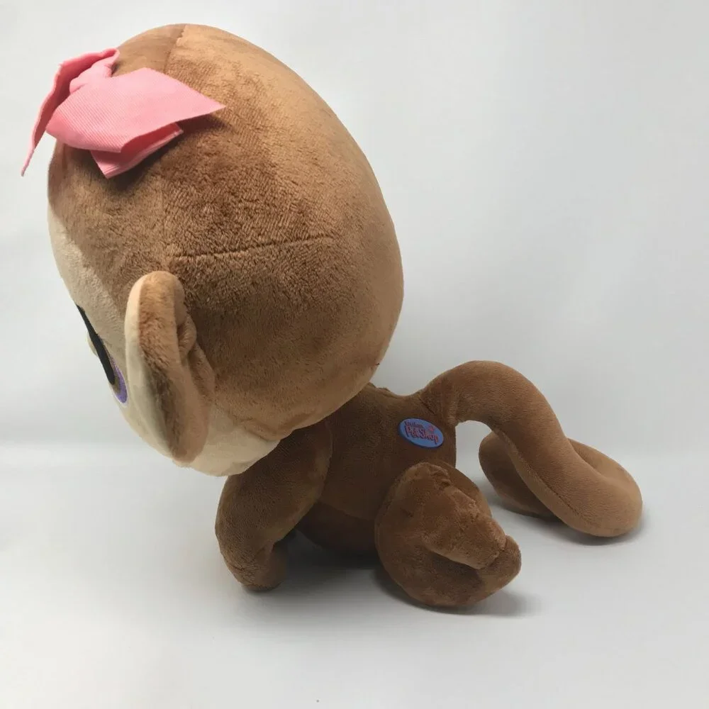 Hasbro Littlest Pet Shop LPS Huggable Monkey Bobblehead Plush Stuffed Animal 15" - Picture 4 of 10